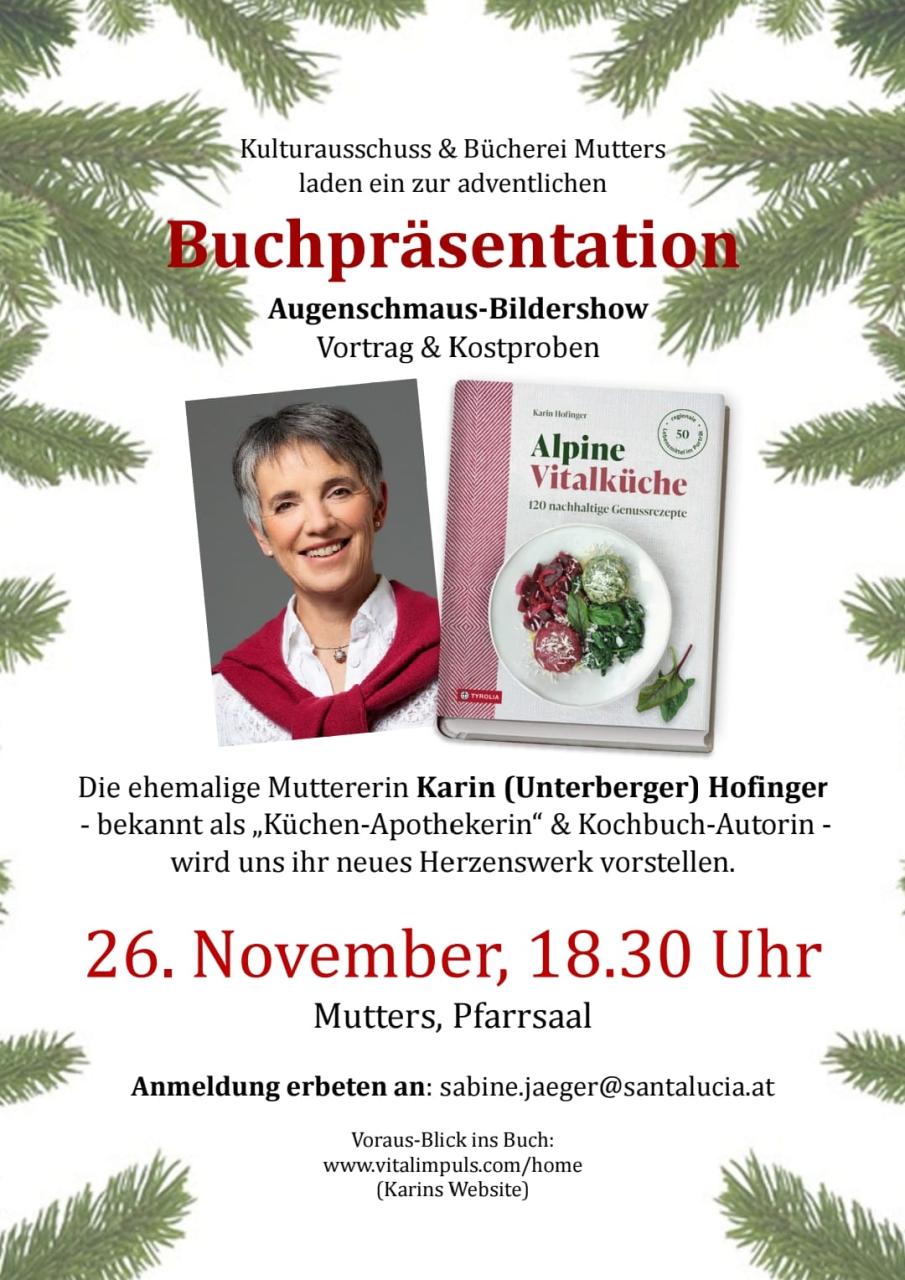 Plakat Buchpräsentation